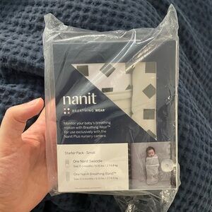 Nanit Breathing Wear Starter Pack - Small, Black and White